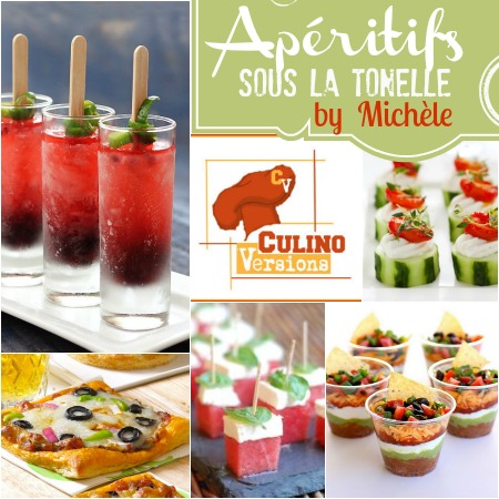Logo theme aperitifs sous tonnelle Michele Culino Versions